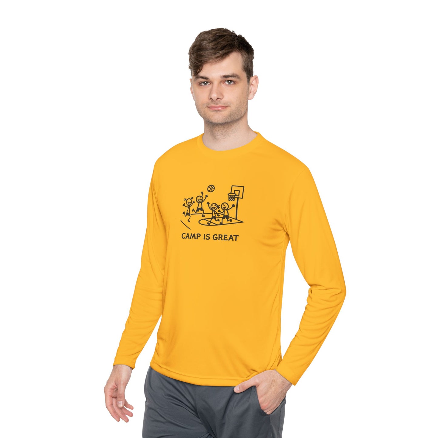 Unisex Lightweight Long Sleeve Tee Basketball