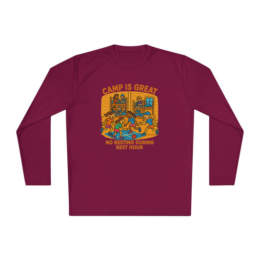 Unisex Lightweight Long Sleeve Tee Rest Hour