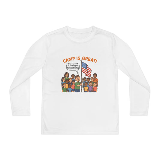 Youth Long Sleeve Competitor Tee Flag