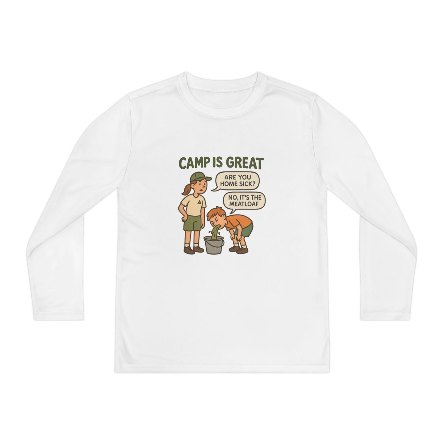 Youth Long Sleeve Competitor Tee Meatloaf