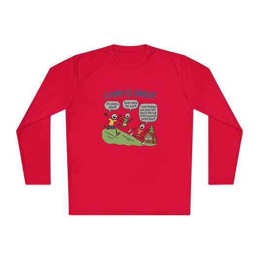 Unisex Lightweight Long Sleeve Tee Pizza Day