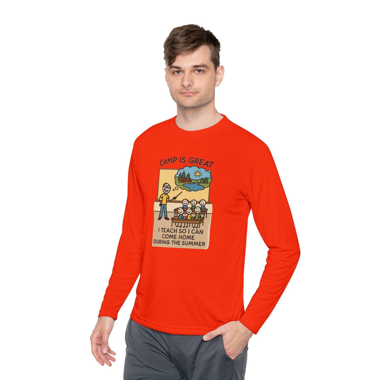 Unisex Lightweight Long Sleeve Tee Teacher