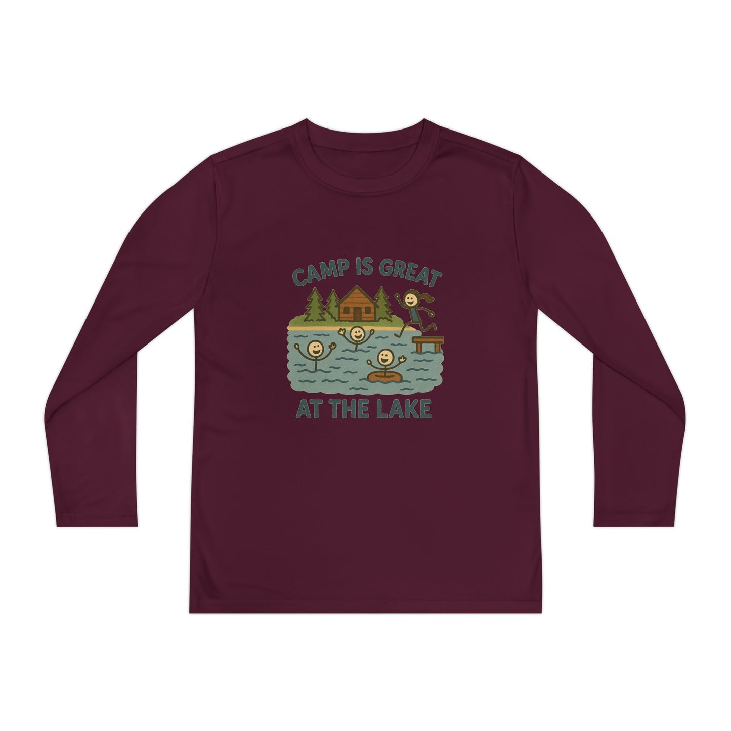 Youth Long Sleeve Competitor Tee Lake