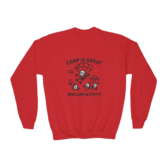 Youth Crewneck Sweatshirt Skydiving
