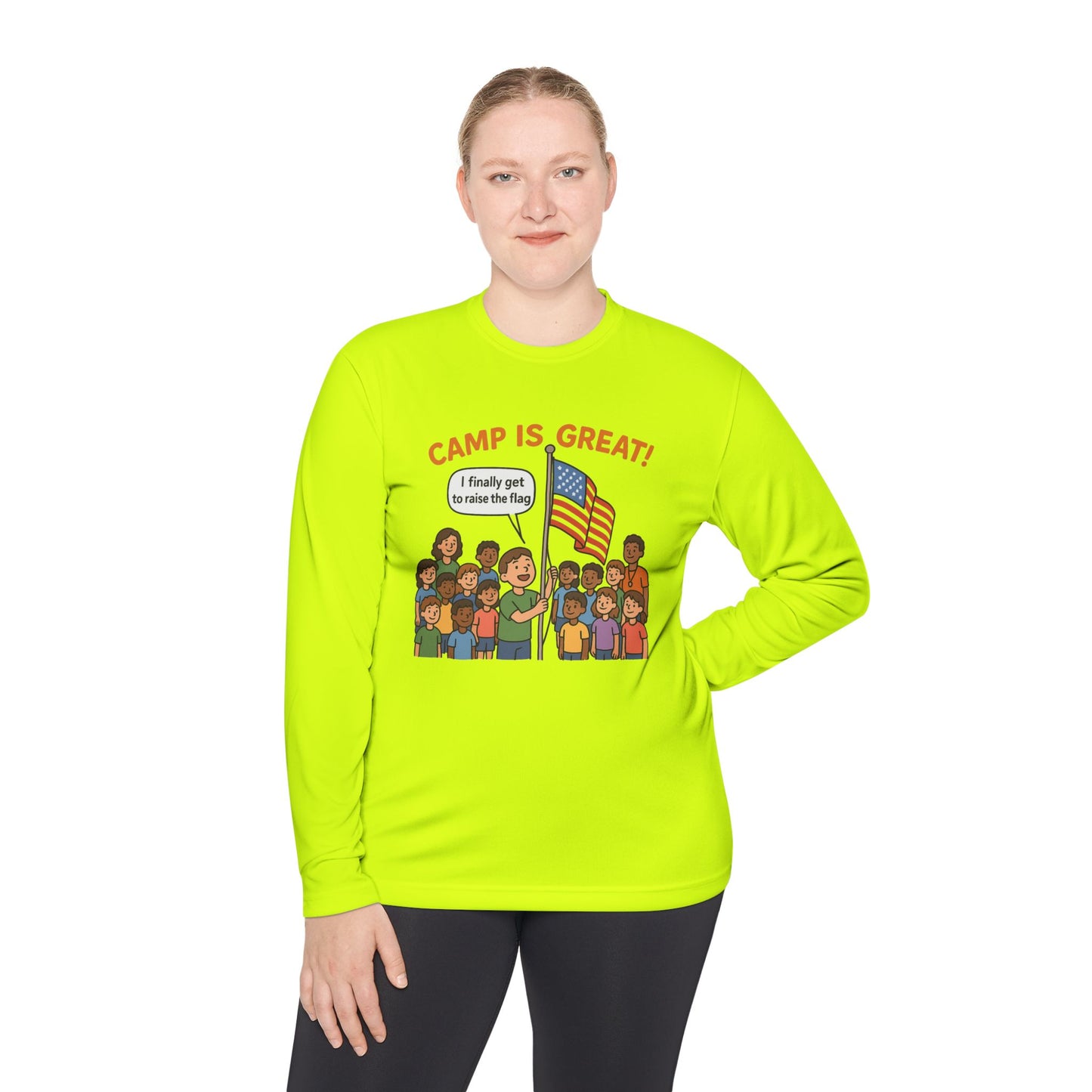 Unisex Lightweight Long Sleeve Tee Flag