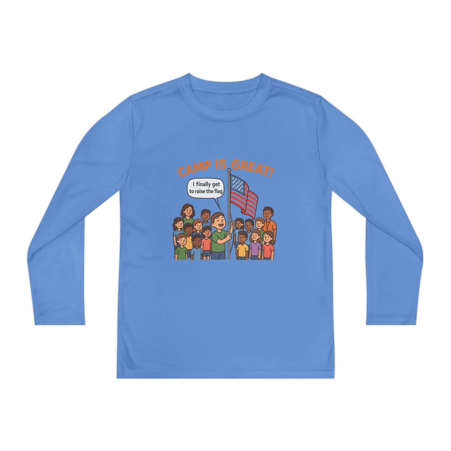 Youth Long Sleeve Competitor Tee Flag