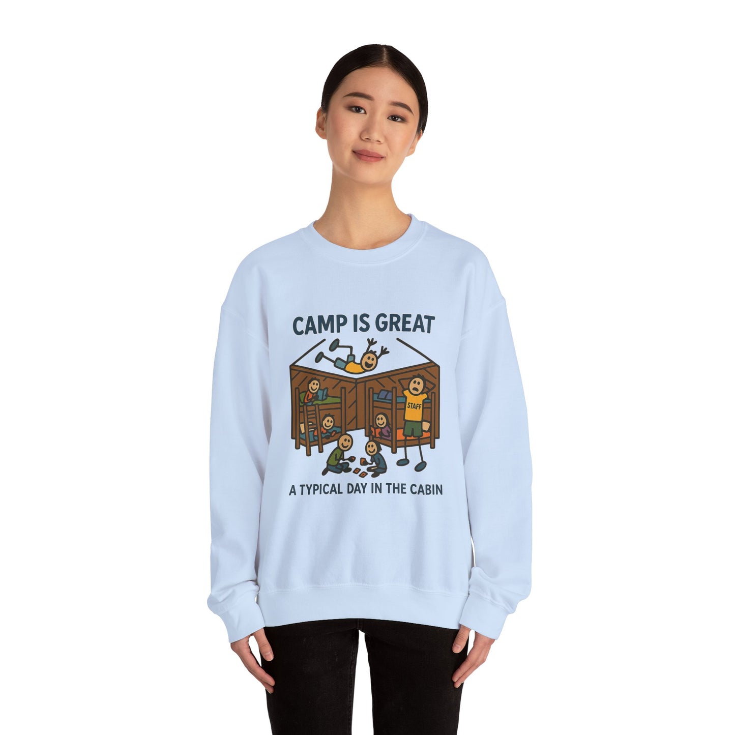 Unisex Heavy Blend™ Crewneck Sweatshirt Typical Day in the Cabin