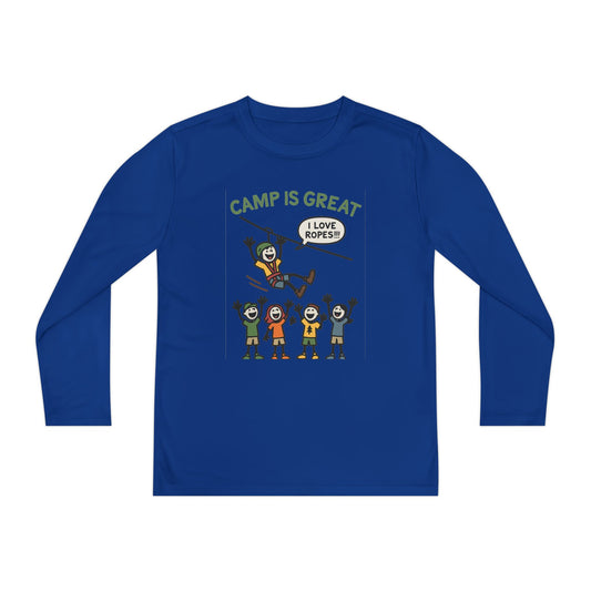 Youth Long Sleeve Competitor Tee Ropes