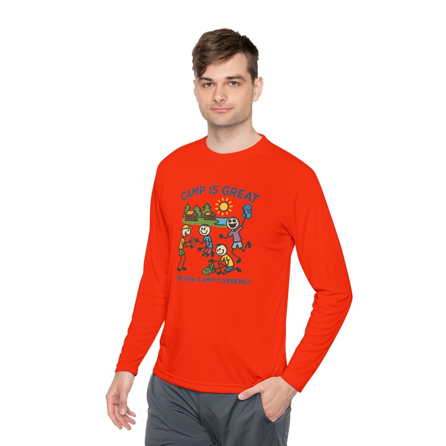 Unisex Lightweight Long Sleeve Tee Shoe Charms
