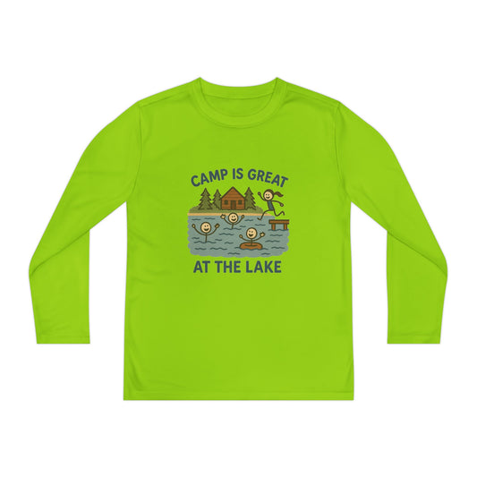 Youth Long Sleeve Competitor Tee Lake