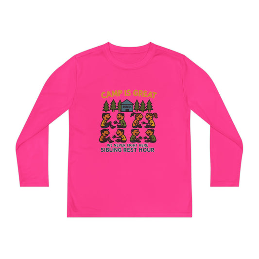 Youth Long Sleeve Competitor Tee Sibling Rest Hour