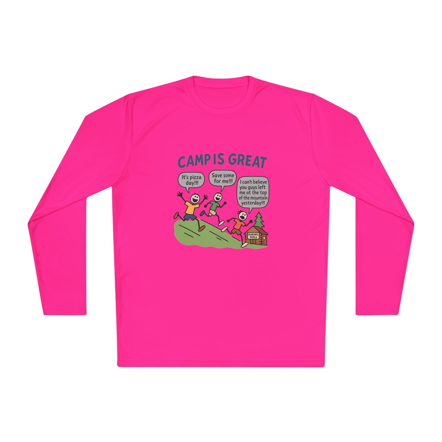 Unisex Lightweight Long Sleeve Tee Pizza Day
