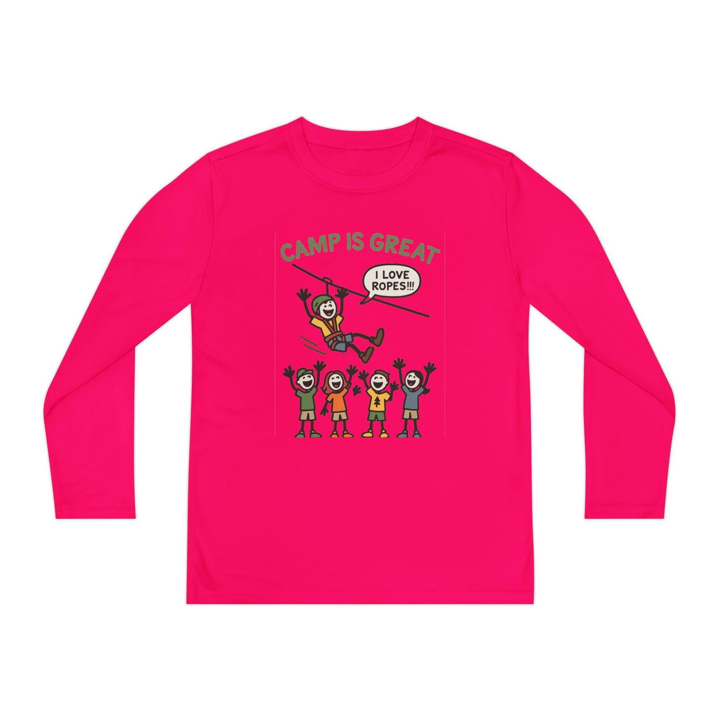 Youth Long Sleeve Competitor Tee Ropes