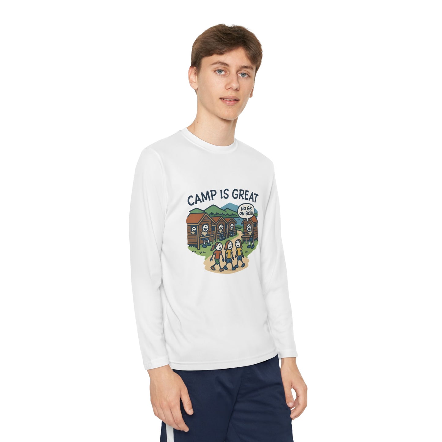 Youth Long Sleeve Competitor Tee No G's on BC