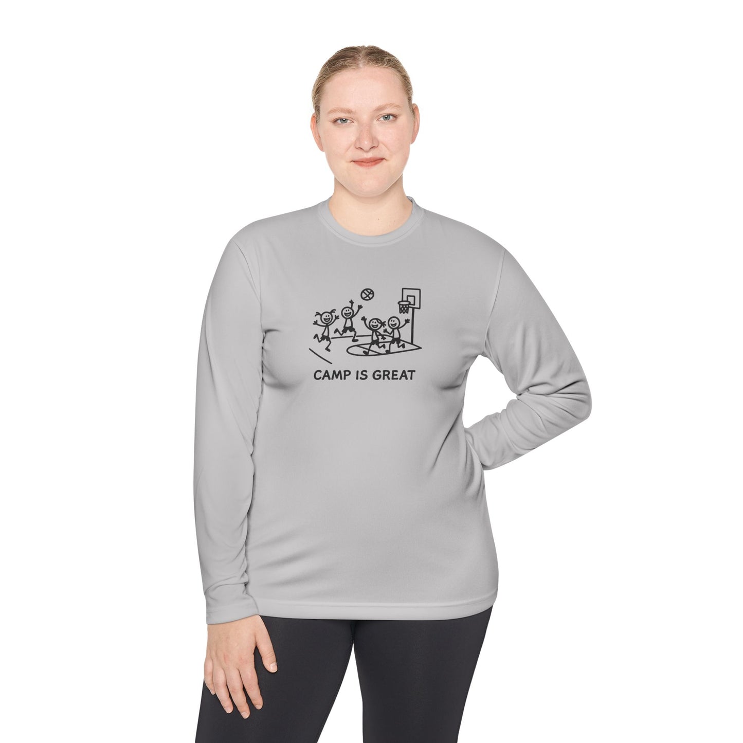 Unisex Lightweight Long Sleeve Tee Basketball
