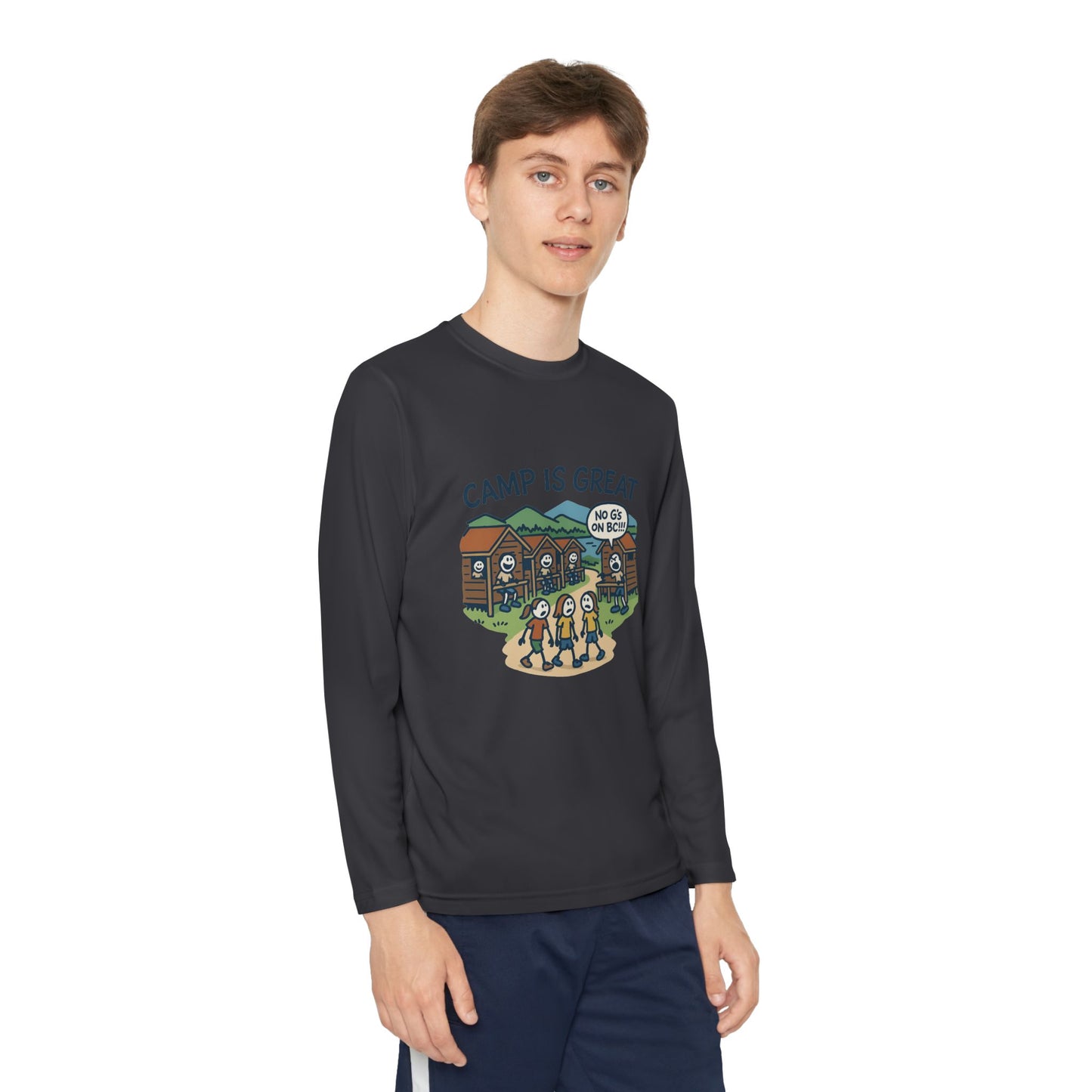 Youth Long Sleeve Competitor Tee No G's on BC