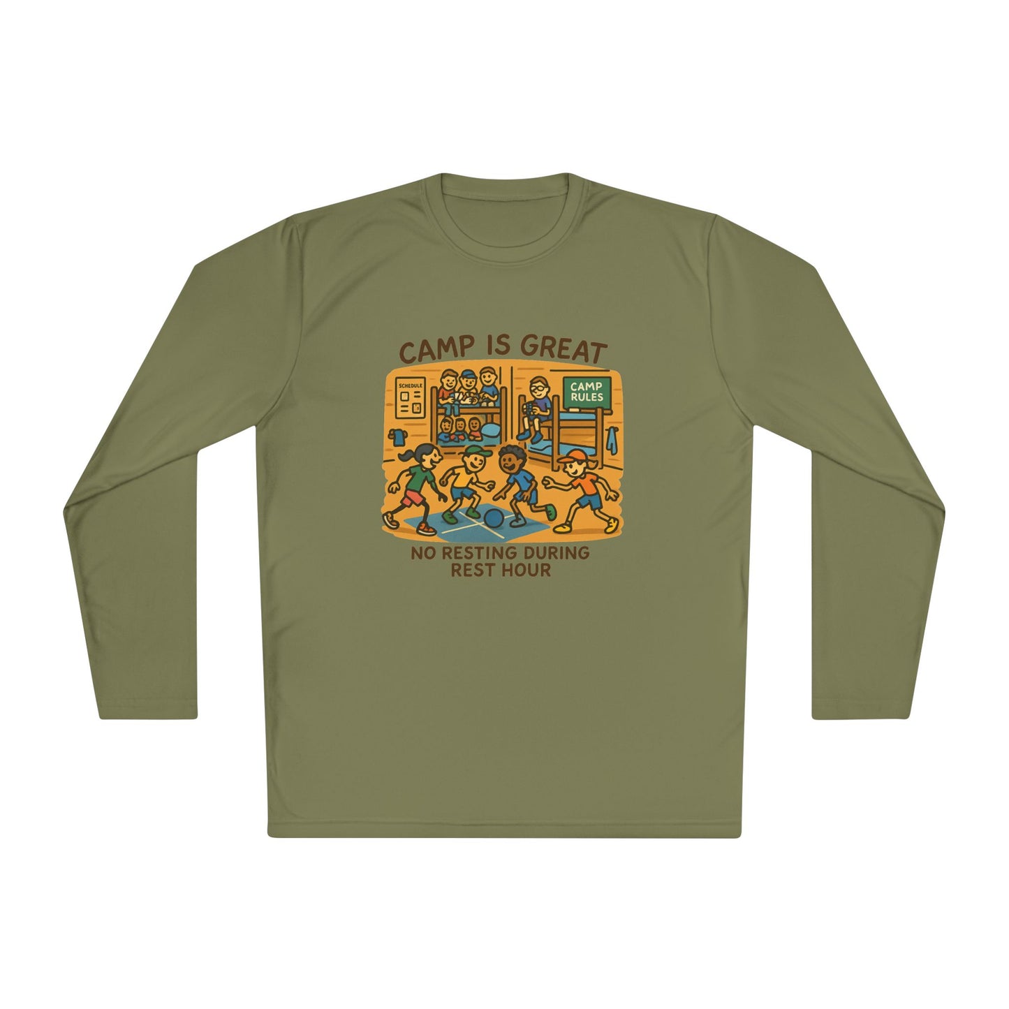 Unisex Lightweight Long Sleeve Tee Rest Hour