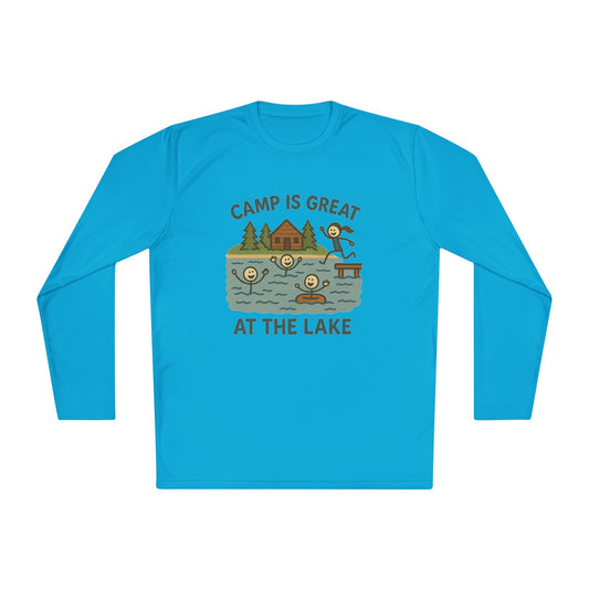 Unisex Lightweight Long Sleeve Tee Lake