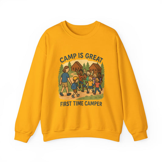 Unisex Heavy Blend™ Crewneck Sweatshirt First Time Camper