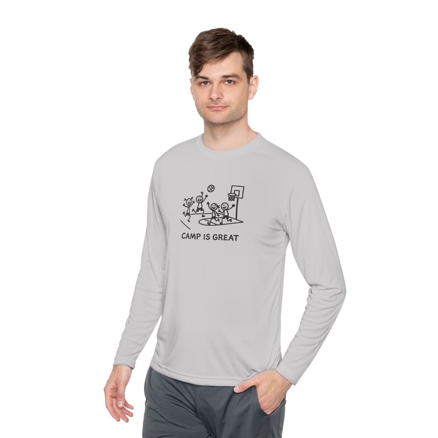 Unisex Lightweight Long Sleeve Tee Basketball