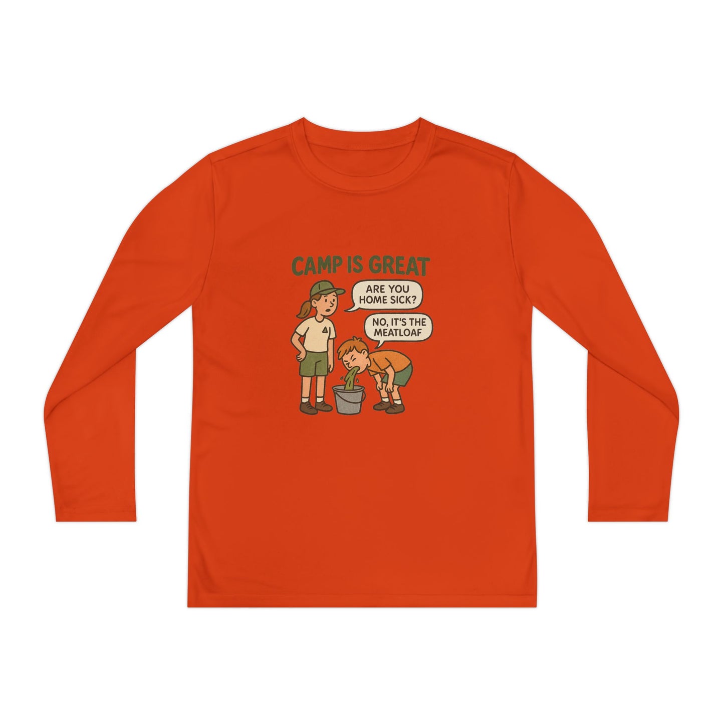Youth Long Sleeve Competitor Tee Meatloaf