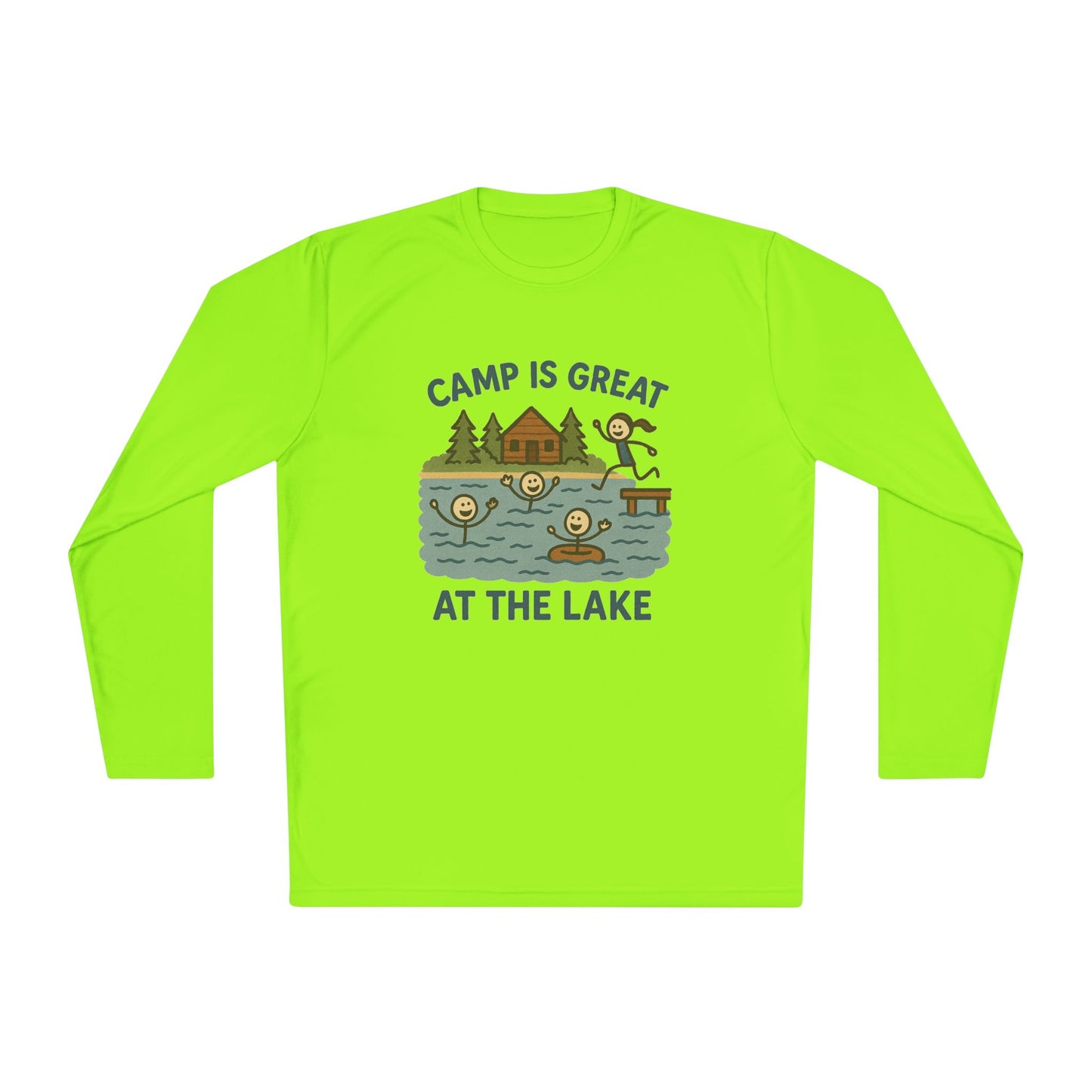 Unisex Lightweight Long Sleeve Tee Lake