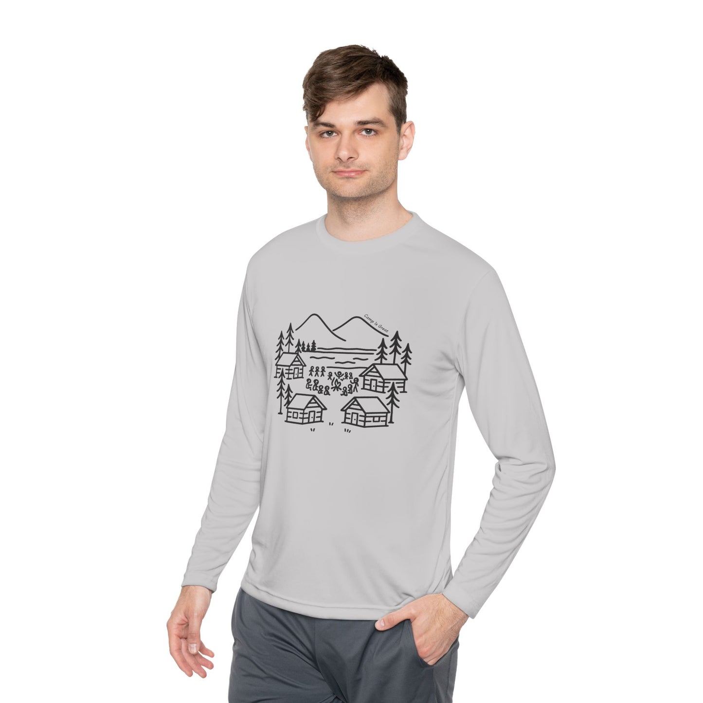 Unisex Lightweight Long Sleeve Tee Landscape