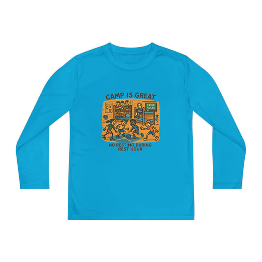Youth Long Sleeve Competitor Tee Rest Hour