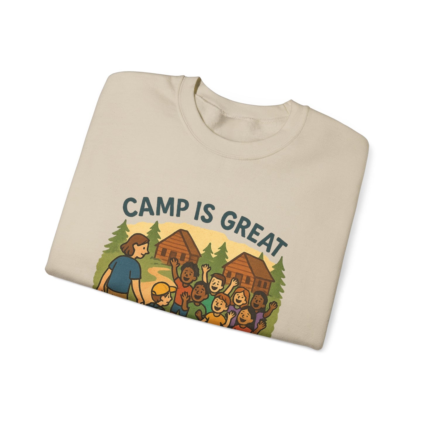 Unisex Heavy Blend™ Crewneck Sweatshirt First Time Camper