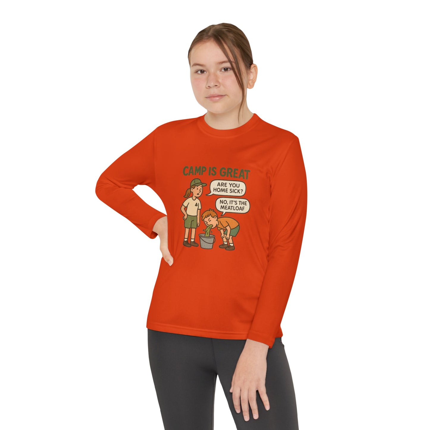 Youth Long Sleeve Competitor Tee Meatloaf