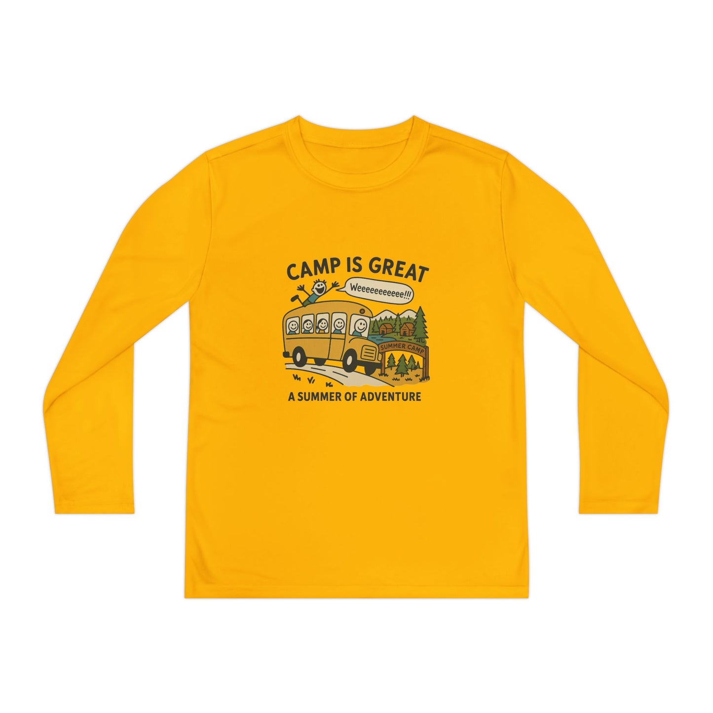 Youth Long Sleeve Competitor Tee Bus