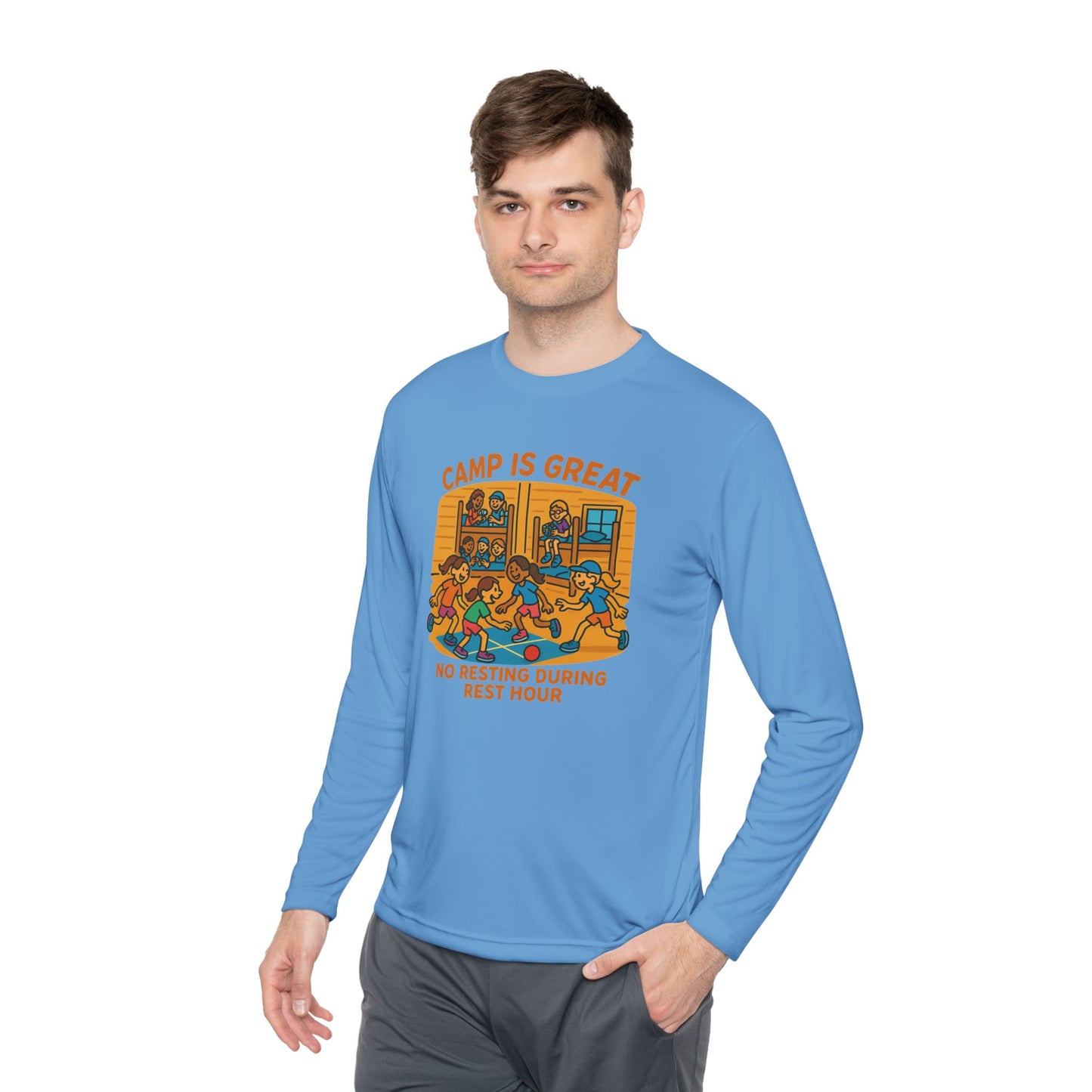 Unisex Lightweight Long Sleeve Tee Rest Hour