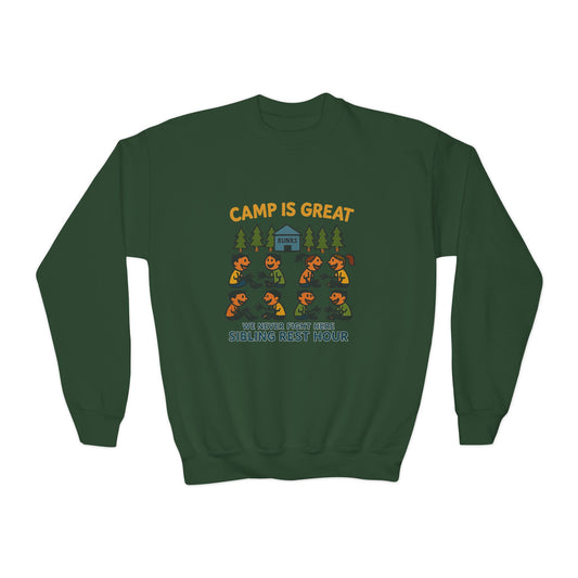 Youth Crewneck Sweatshirt Sibling Rest Hour
