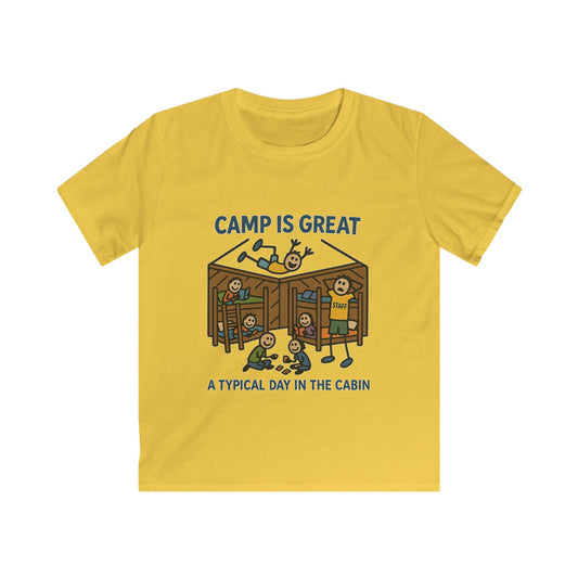 Kids Softstyle Tee Typical Day in the Cabin