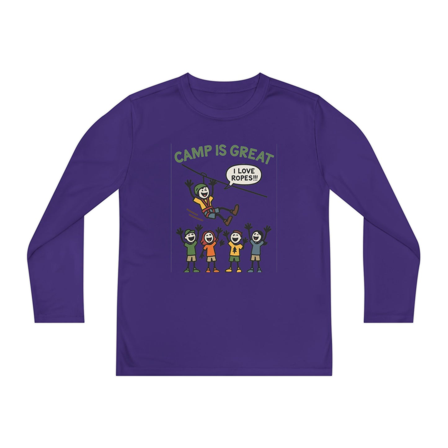 Youth Long Sleeve Competitor Tee Ropes