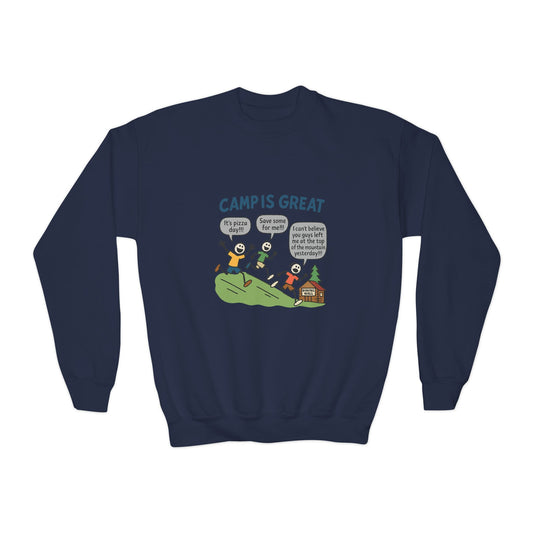 Youth Crewneck Sweatshirt Pizza Day