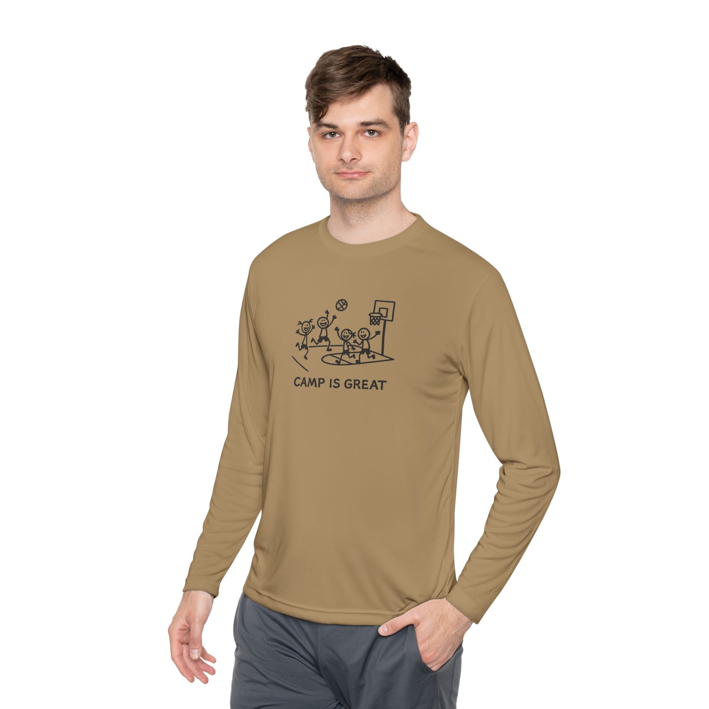 Unisex Lightweight Long Sleeve Tee Basketball