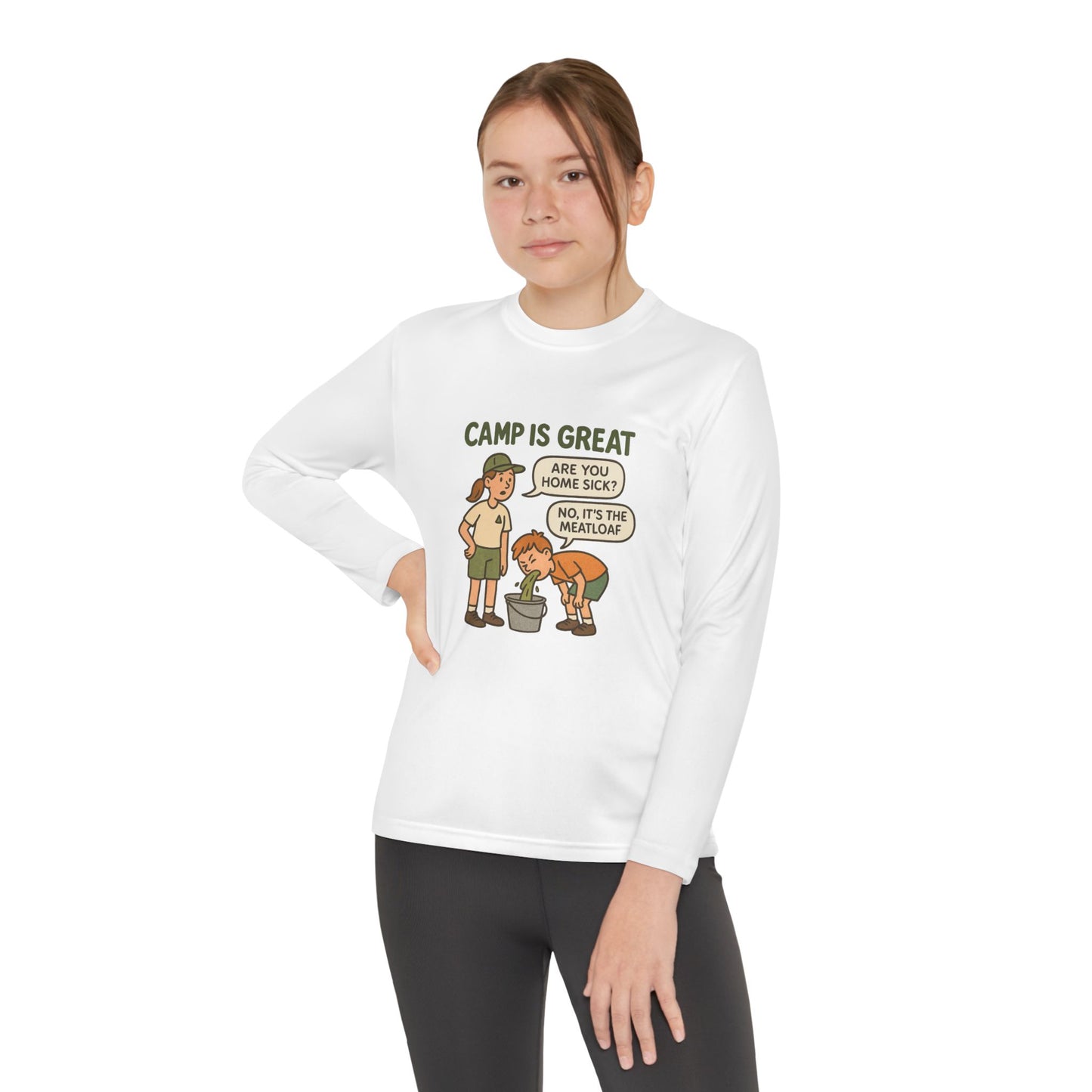Youth Long Sleeve Competitor Tee Meatloaf