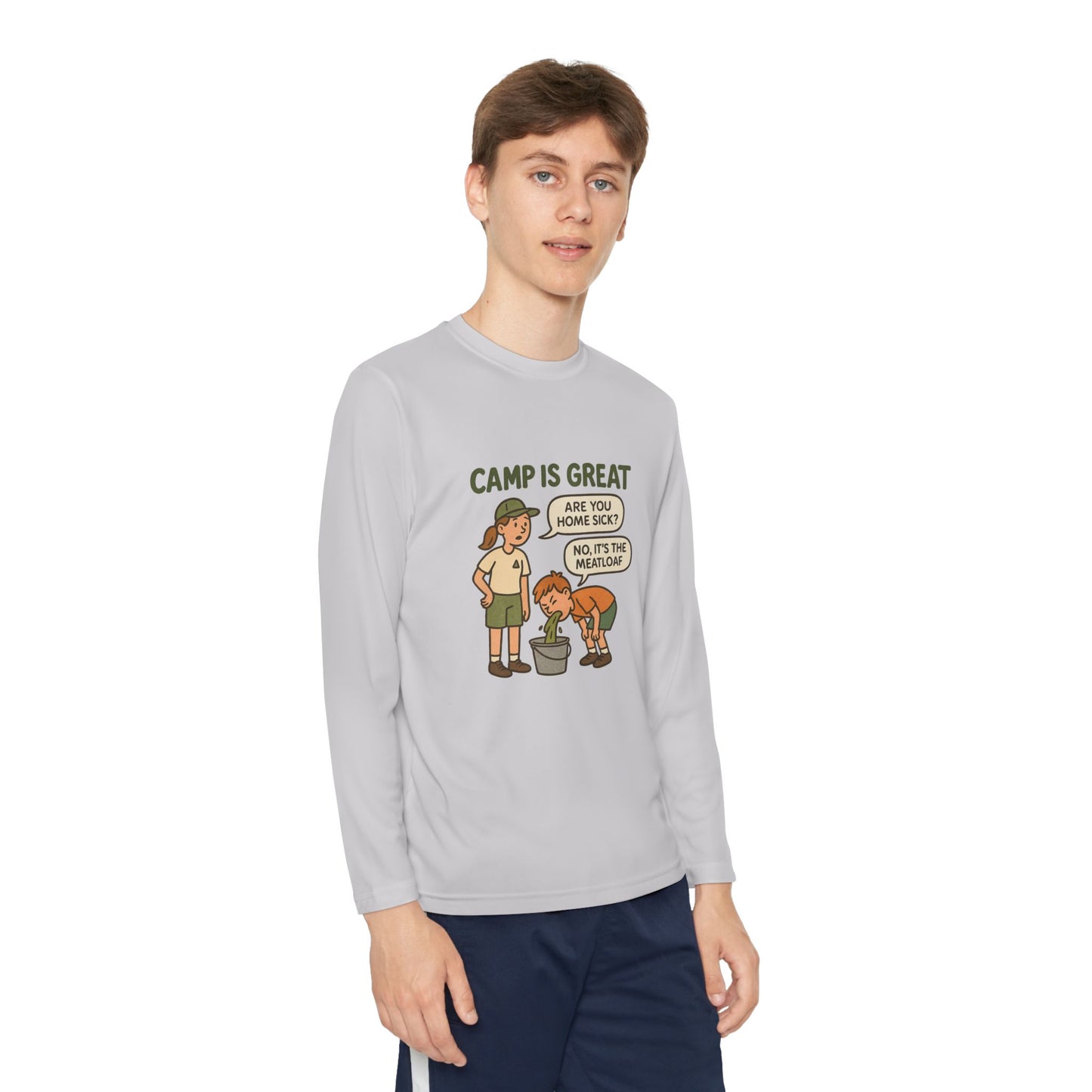 Youth Long Sleeve Competitor Tee Meatloaf