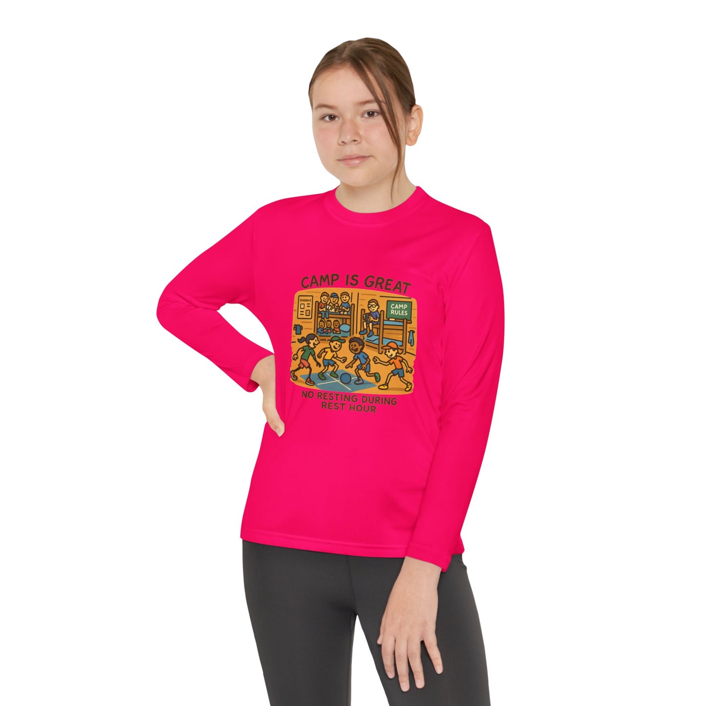Youth Long Sleeve Competitor Tee Rest Hour