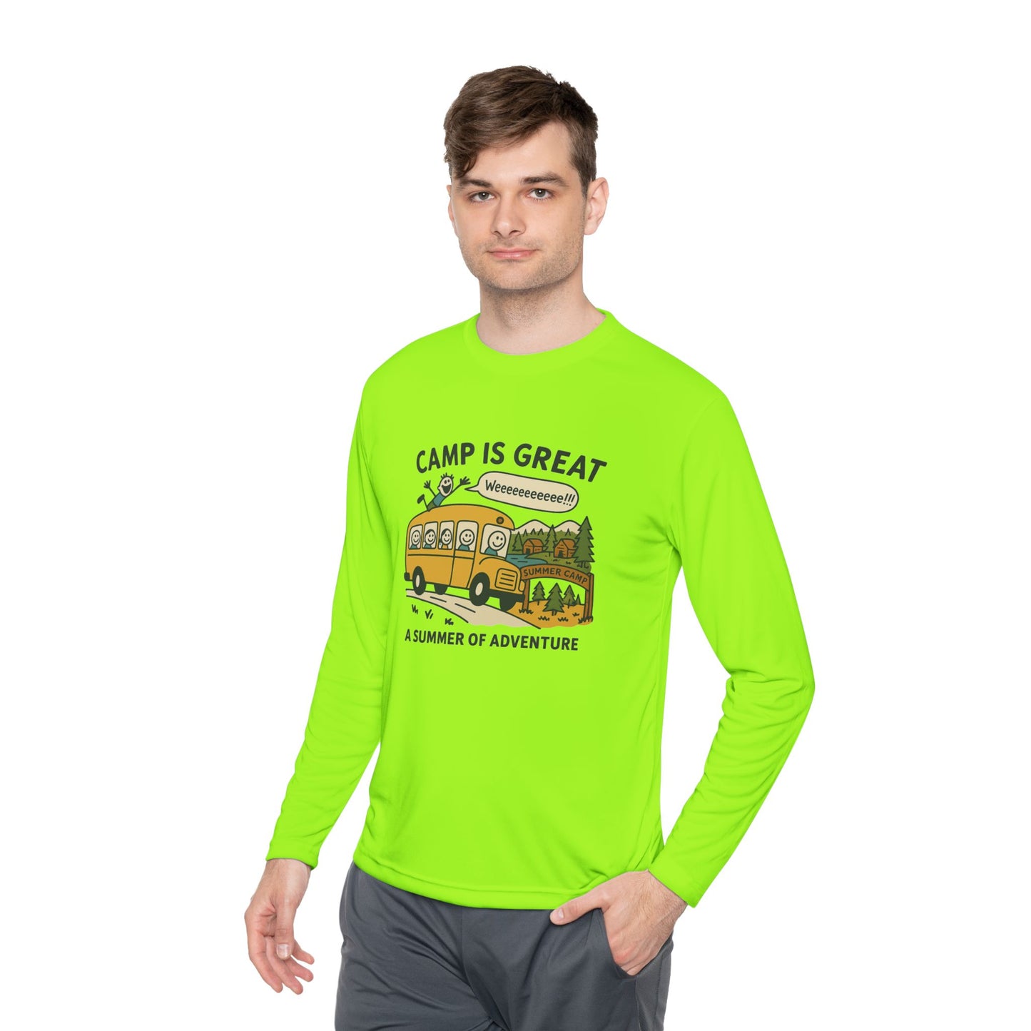 Unisex Lightweight Long Sleeve Tee Bus
