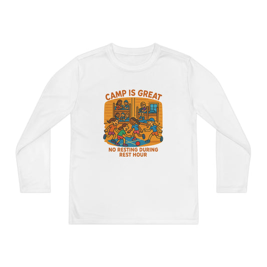 Youth Long Sleeve Competitor Tee Rest Hour