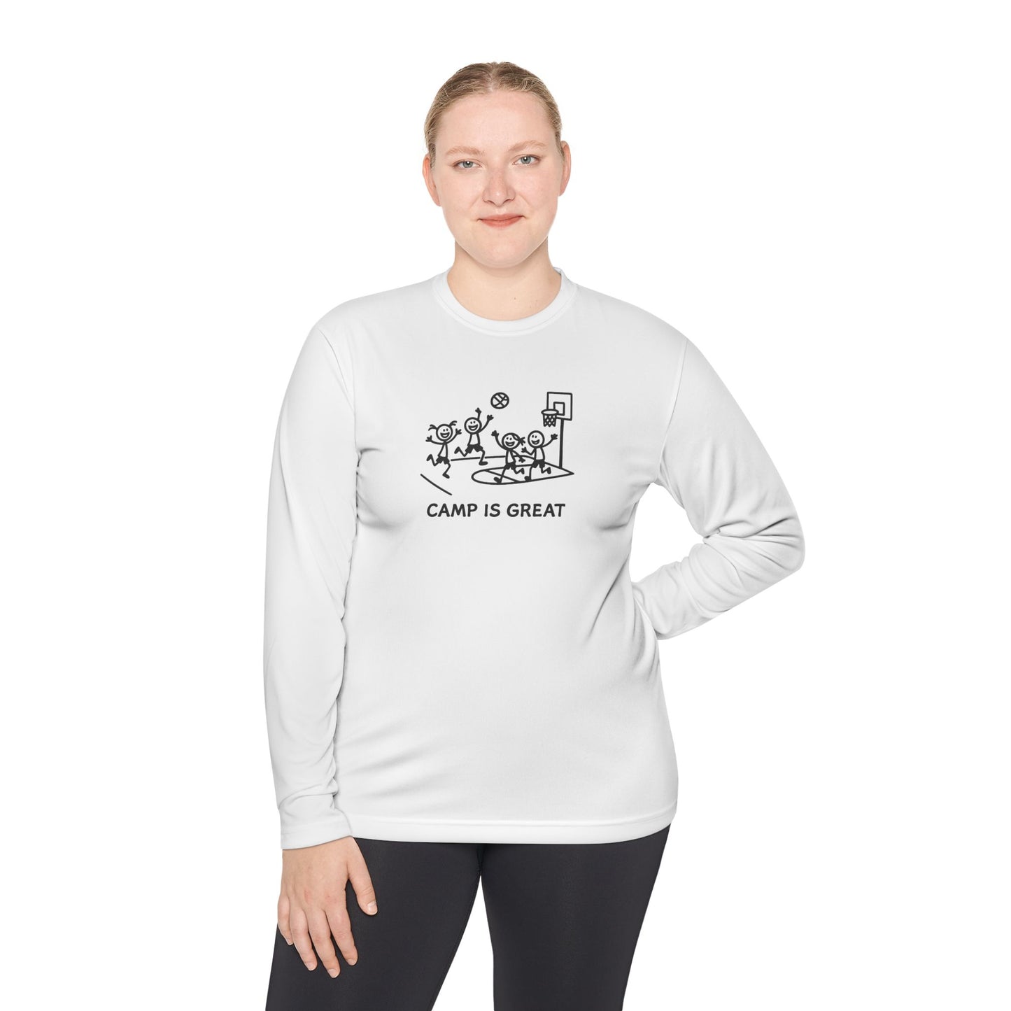 Unisex Lightweight Long Sleeve Tee Basketball