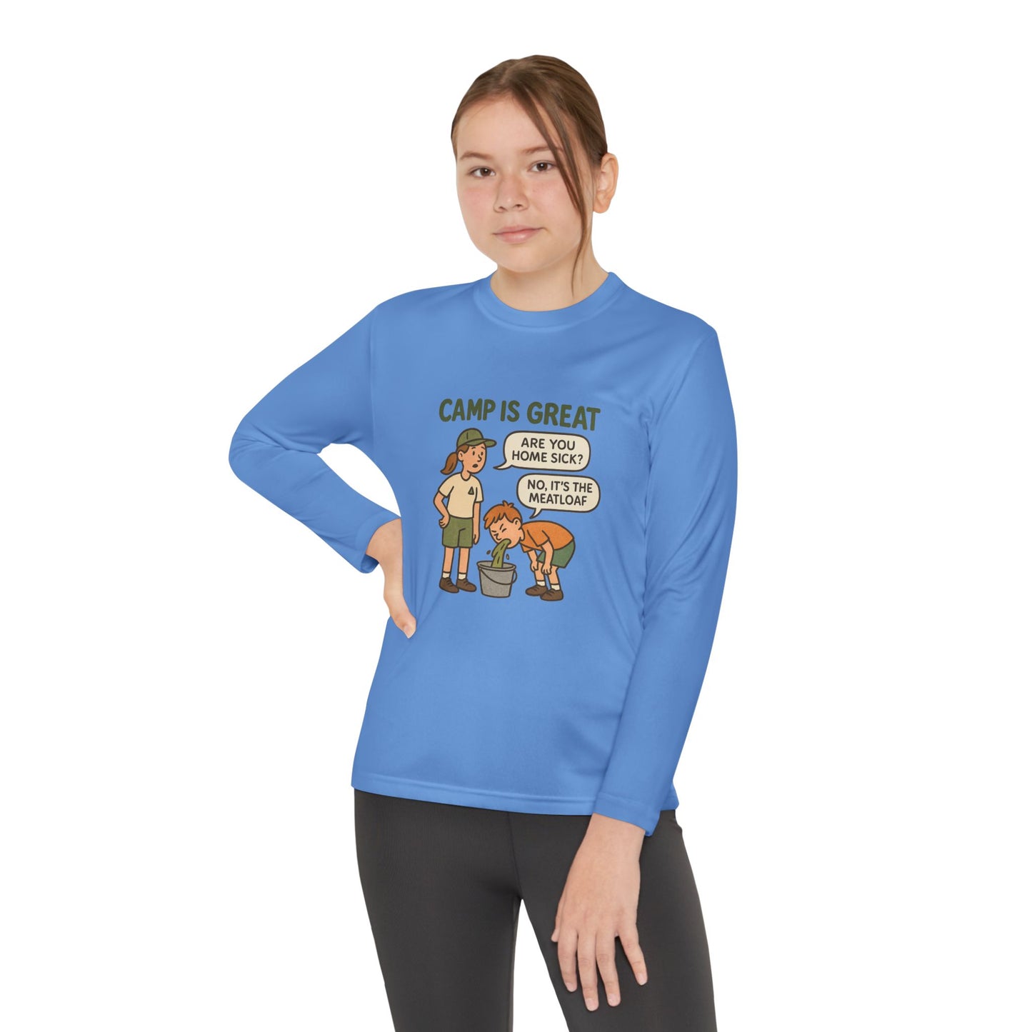 Youth Long Sleeve Competitor Tee Meatloaf