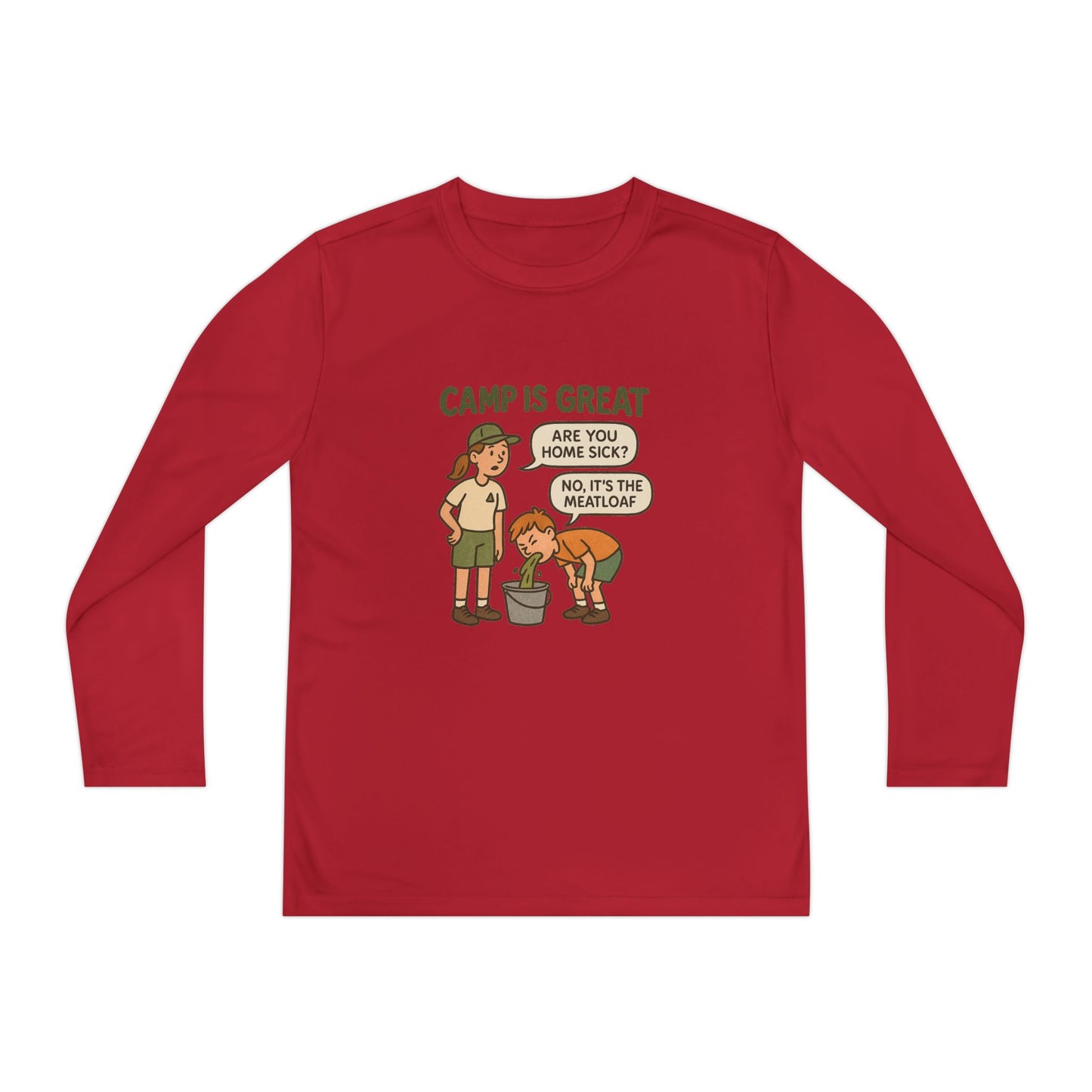 Youth Long Sleeve Competitor Tee Meatloaf