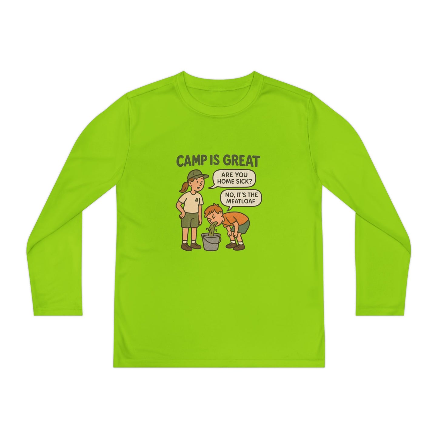 Youth Long Sleeve Competitor Tee Meatloaf