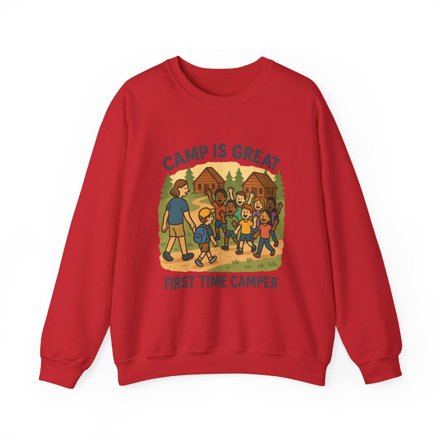 Unisex Heavy Blend™ Crewneck Sweatshirt First Time Camper