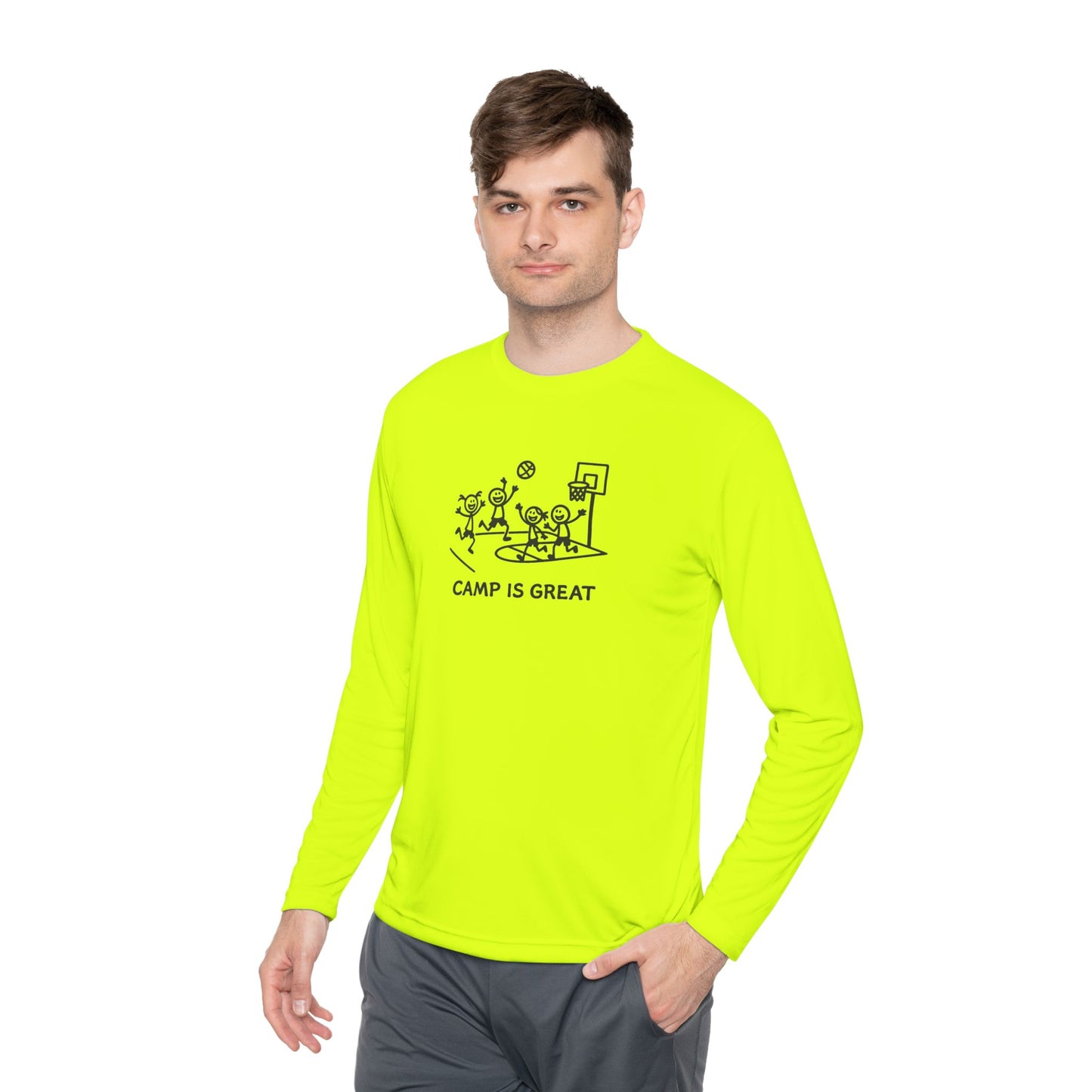 Unisex Lightweight Long Sleeve Tee Basketball