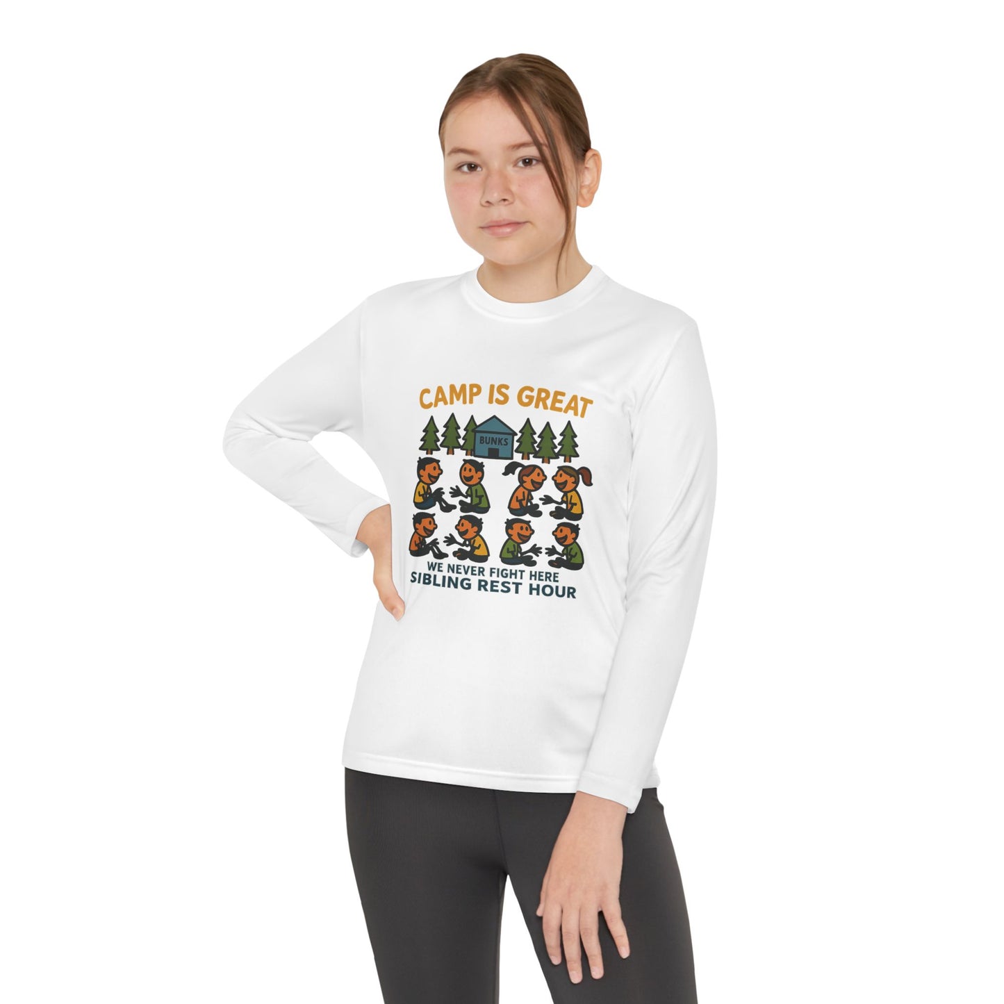 Youth Long Sleeve Competitor Tee Sibling Rest Hour