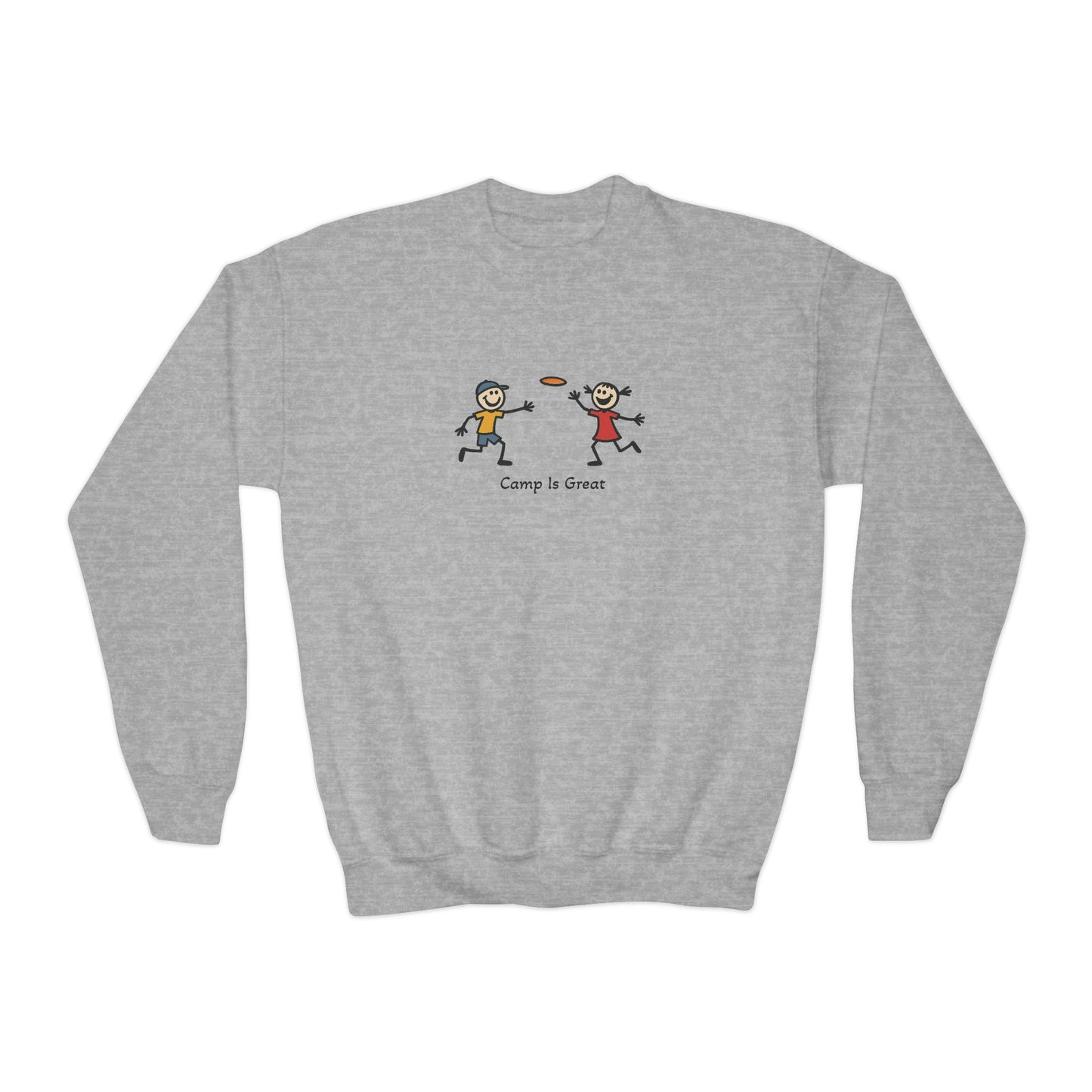 Youth Crewneck Sweatshirt Frisbee